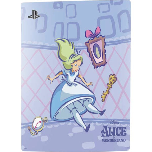 Disney Alice in Wonderland Falling down the Rabbit Hole PS5 Digital Edition Console Skin